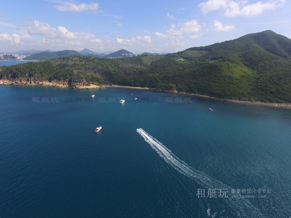三亞旅游游艇租賃，三亞港至三亞角航線