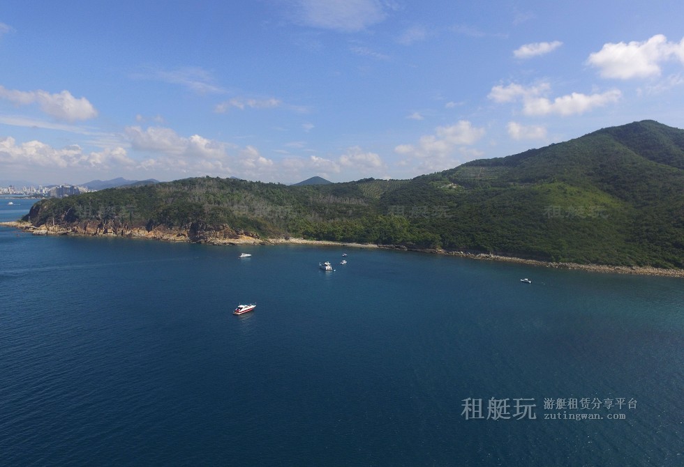三亞旅游游艇租賃，三亞港至三亞角航線
