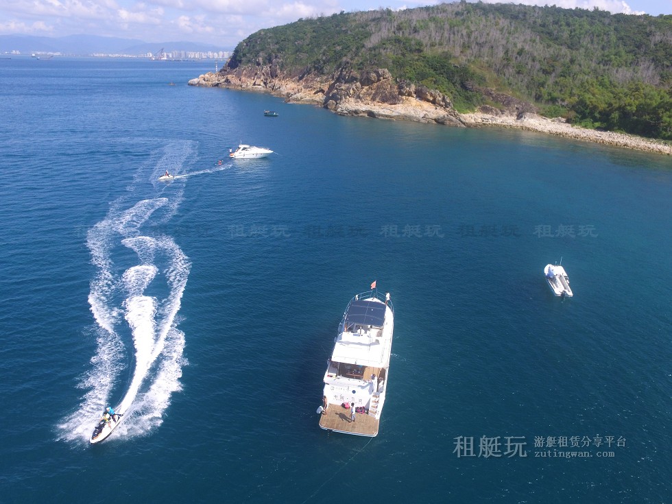三亞旅游游艇租賃，三亞港至三亞角航線