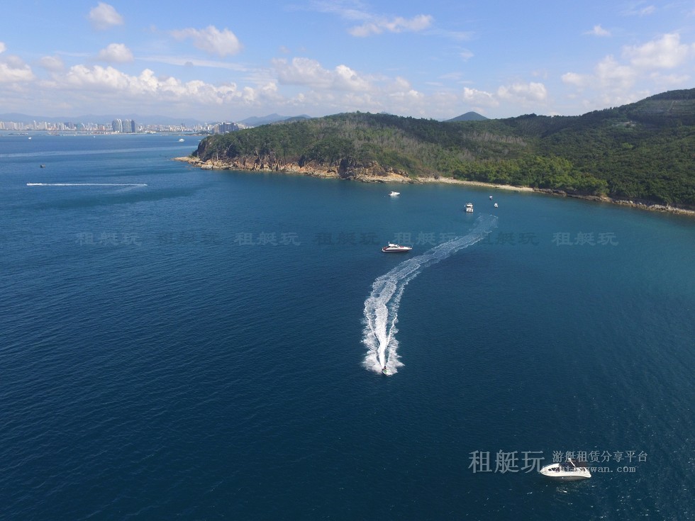 三亞旅游游艇租賃，三亞港至三亞角航線