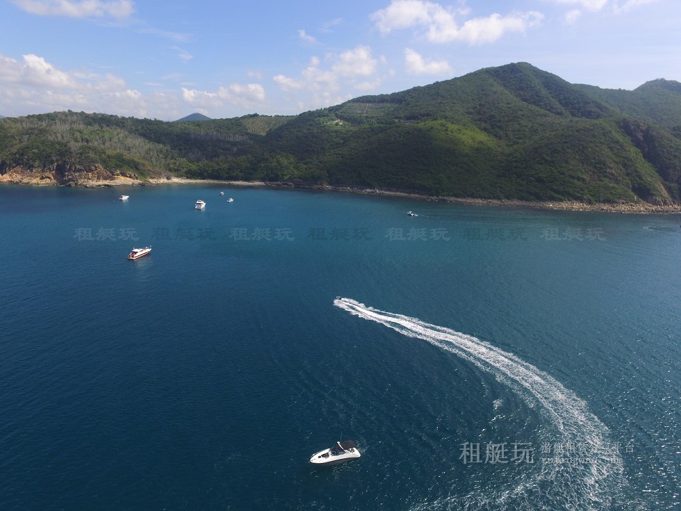 三亞旅游游艇租賃，三亞港至三亞角航線